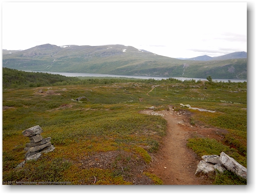 kungsleden zwischen teusajaure und vakkotavare - blick richtung norden