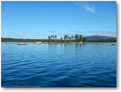 inselchen im saella bei arjeplog
