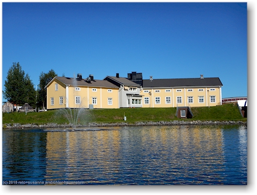 blick vom saella auf das silvermuseet von arjeplog