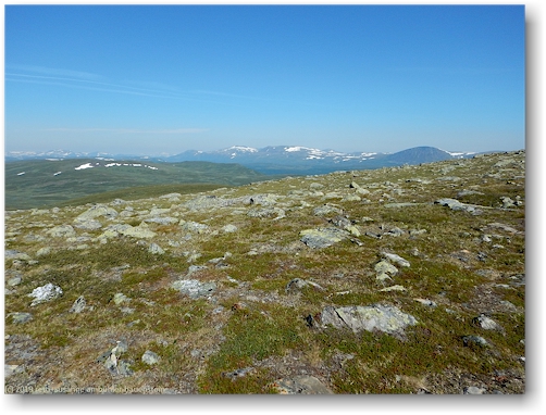 ausblick von der schutzhuette juovetjakke richtung nordwesten