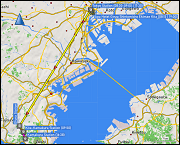 karte der fahrt mit dem zug vom hauptbahnhof tokyo via ofuna zum bahnhof kita kamakura sowie der fahrt mit dem zug vom bahnhof kamakura via ofuna zum hauptbahnhof tokyo sowie karte der wanderung ueber den daibutsu hike trail vom bahnhof kita kamakura zum bahnhof kamakura