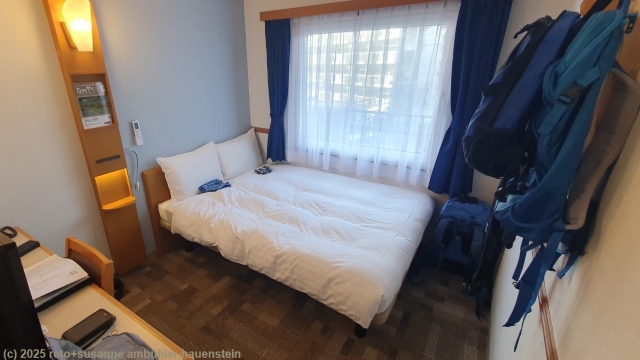 unser hotelzimmer im toyoko inn fukuoka tenjin