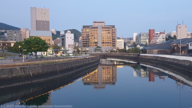 nakashima river im stadtzentrum von nagasaki