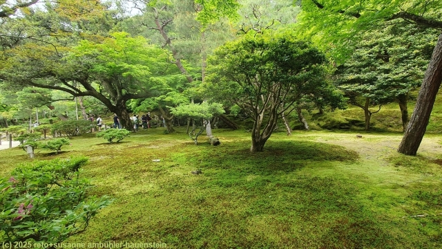 garten des ginkaku-ji tempel in kyoto