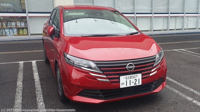 unser mietwagen nissan note hybrid