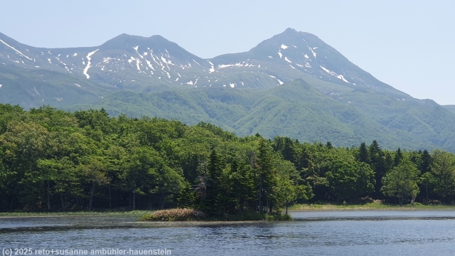 niko lake (2nd lake) entlang des goko lakes trail im shiretoko nationalpark