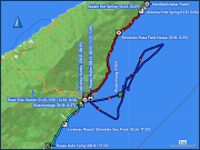 karte der fahrten rund um rausu sowie der walsafari in der nemuro strasse