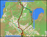 karte und hoehenprofil der fahrten rund um teshikaga sowie karte und hoehenprofil der wanderung ueber den mount mashu trail vom lake mashu observation deck no. 1 auf den gipfel des mount mashu und zurueck
