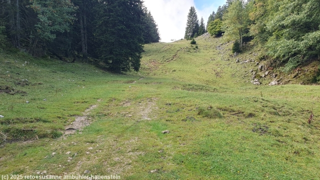aufstieg richtung le chasseron