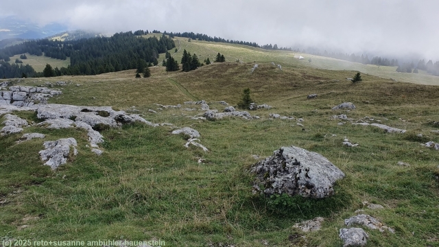 aussicht vom gipfel des le chasseron richtung nordosten