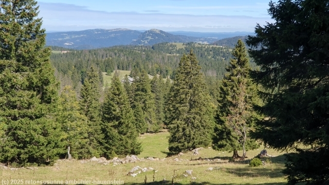 aussicht waehrend dem aufstieg richtung mont tendre