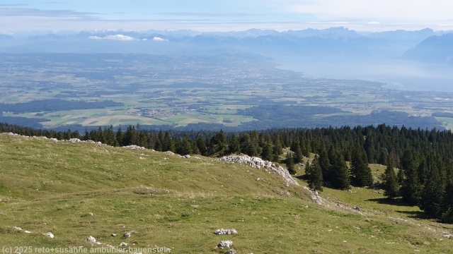 blick vom mont tendre richtung oestlicher genfersee