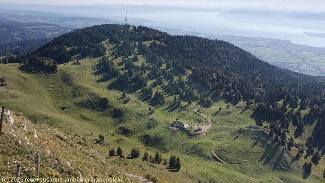 blick vom la dole auf den la barillette und den oestlichen genfersee