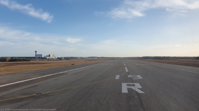 piste auf dem flughafen arlanda bei stockholm